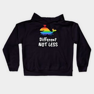 Different Not Less, Gay pride Kids Hoodie